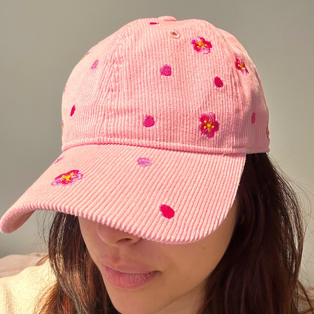 handmade artisan pink cap